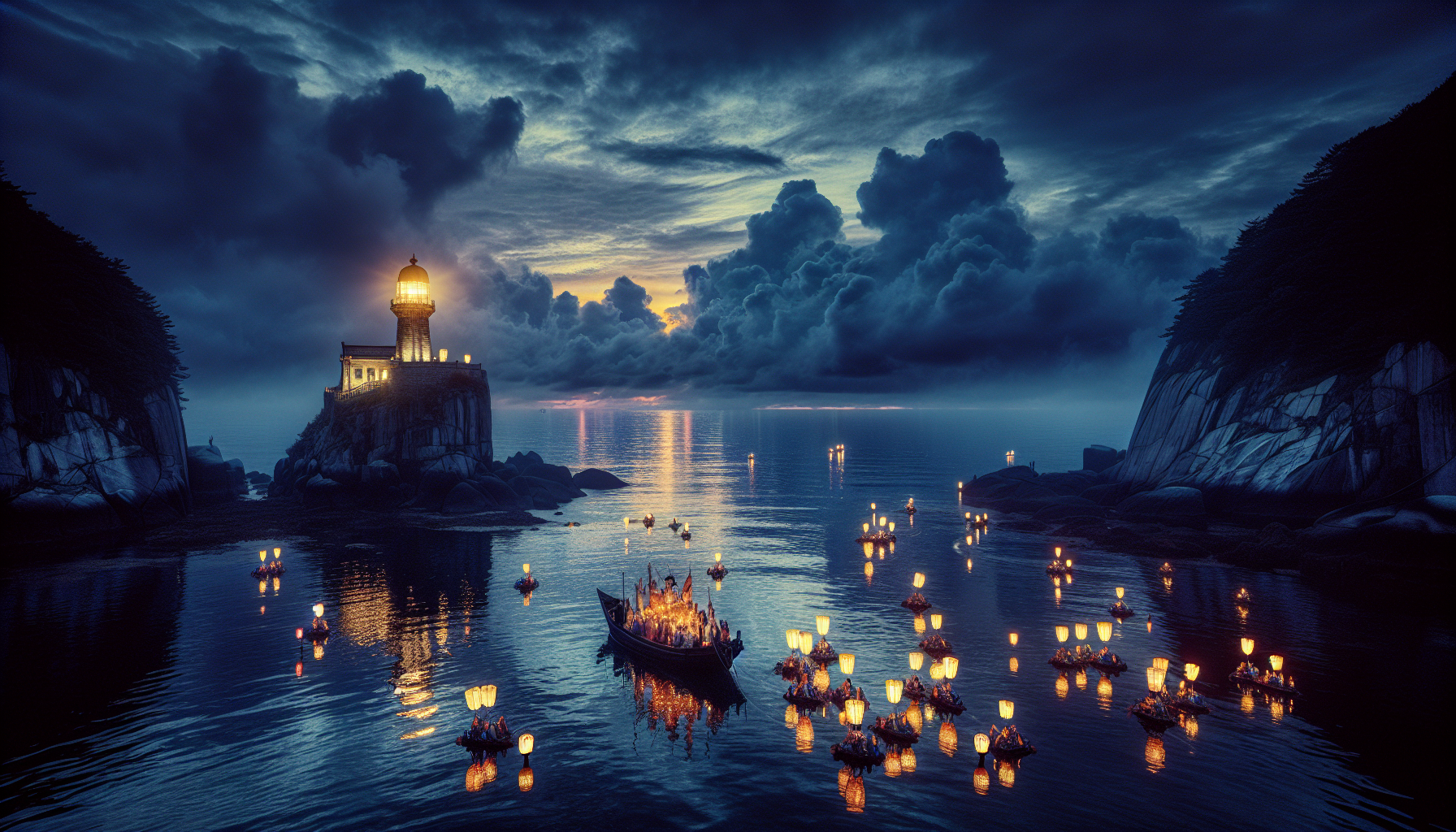 Cover illustration for Last Light Over Haneul Port