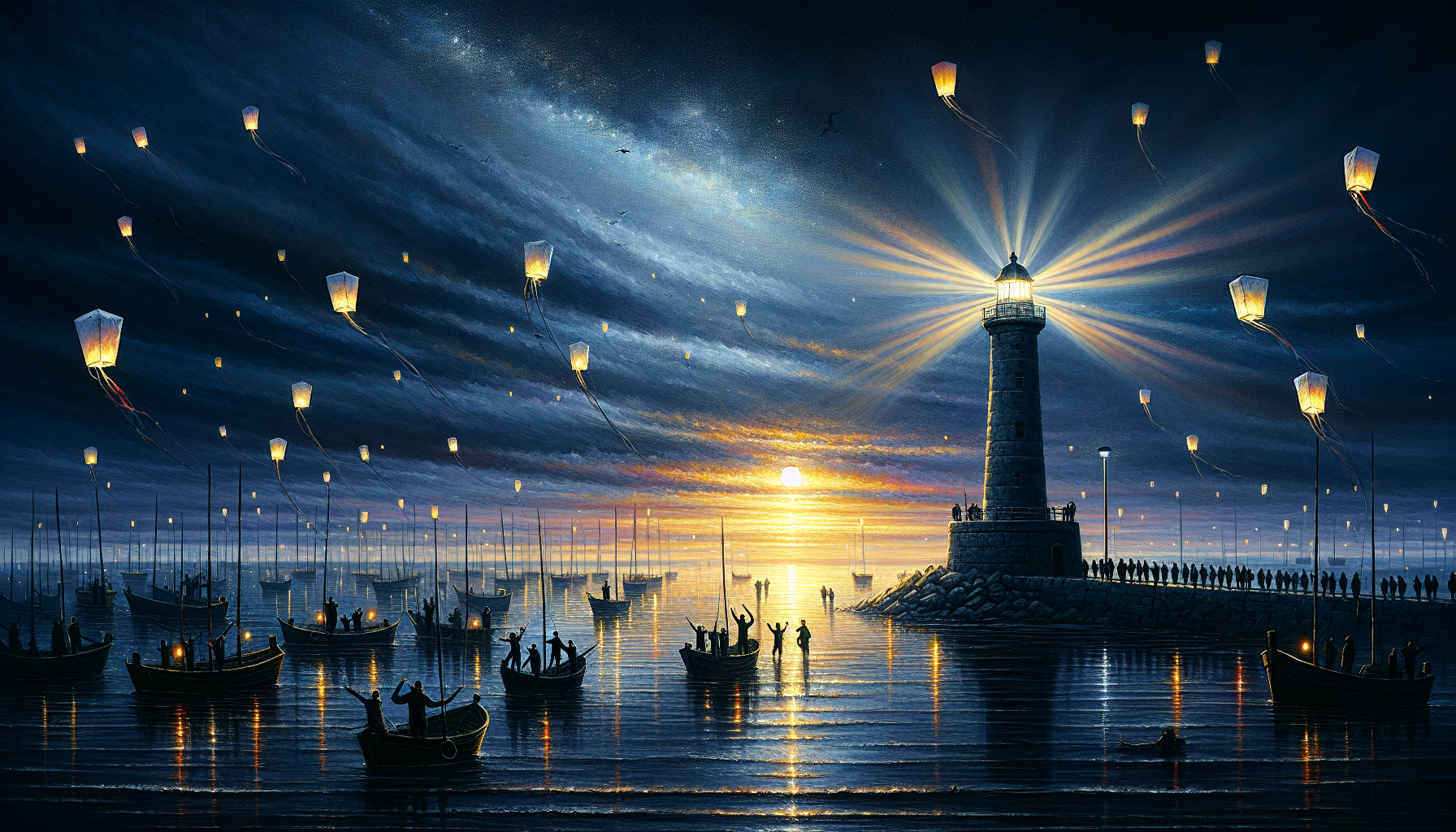 Cover illustration for Last Light Over Haneul Port