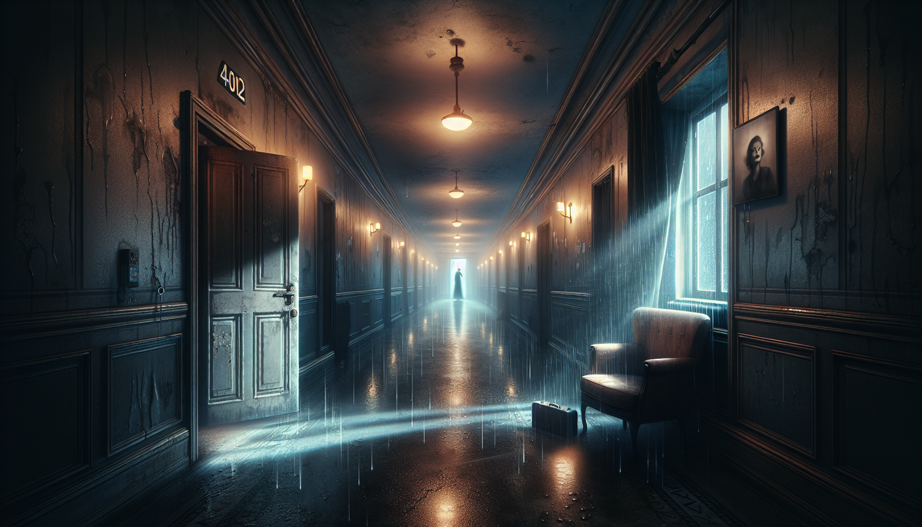 Cover illustration for The Memory Hotel
