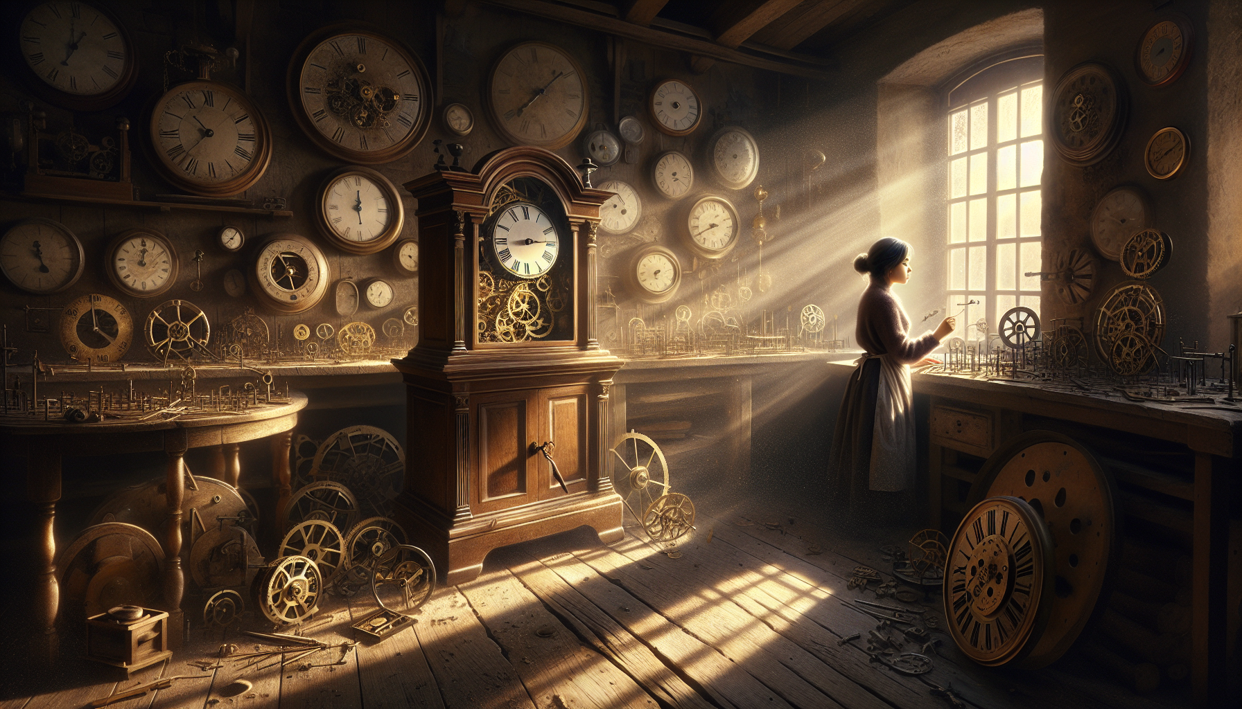 Cover illustration for The Clockmaker's Last Mechanism